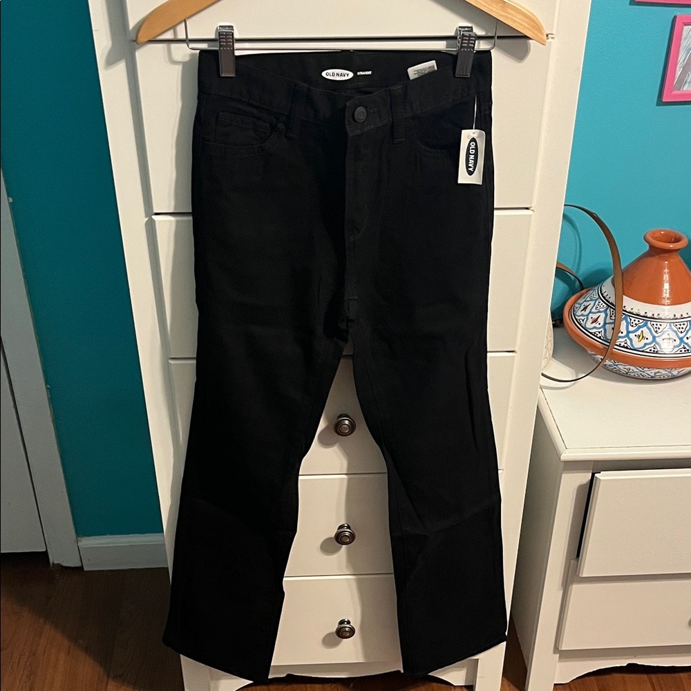 Old Navy Black Straight Leg Jeans
